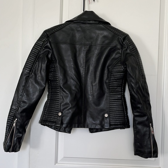 Machine Faux Leather Jacket - Picture 2 of 2